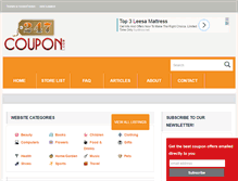 Tablet Screenshot of 247coupon.com